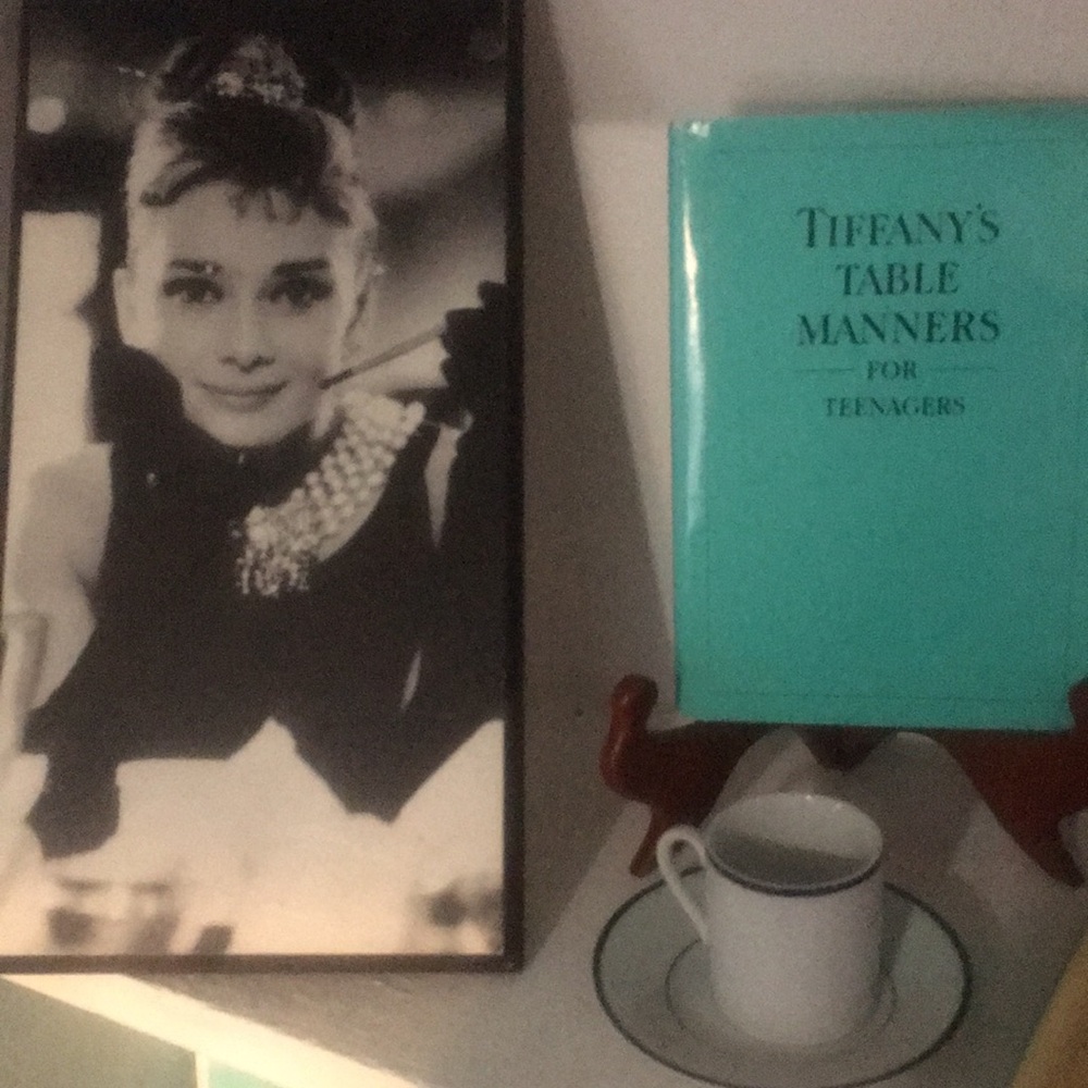 Tiffany's Table Manners book w T&Co. expresso size/tea set of 1 expresso w box. - Picture 1 of 7
